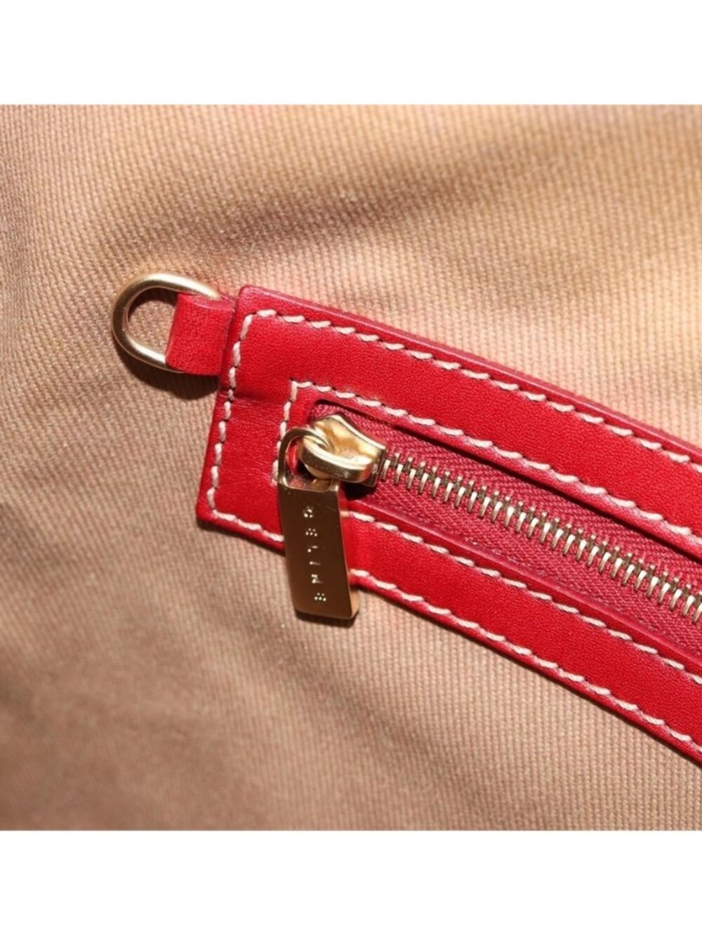 Authentic CELINE Macadam Canvas Shoulder Bag PVC Leather Beige Gold - Picture 13 of 16